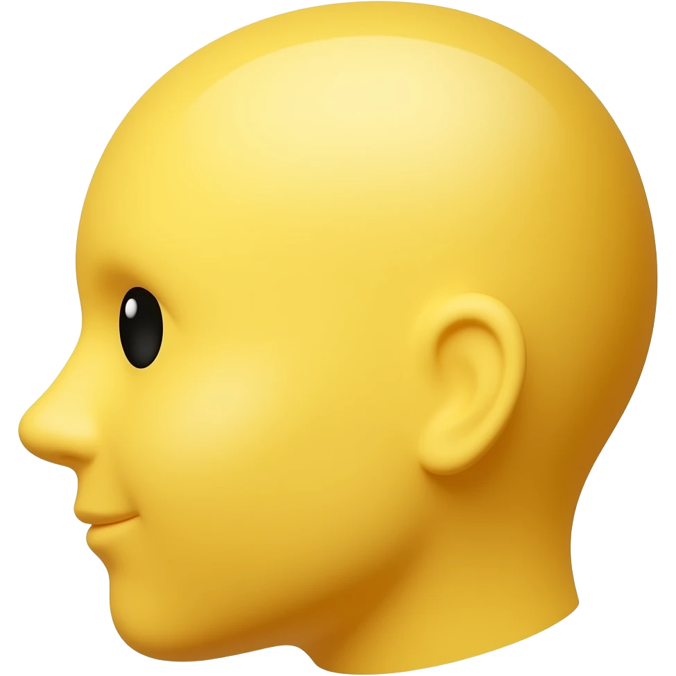 make a emoji face to the side but in yellow emoji not human emoji