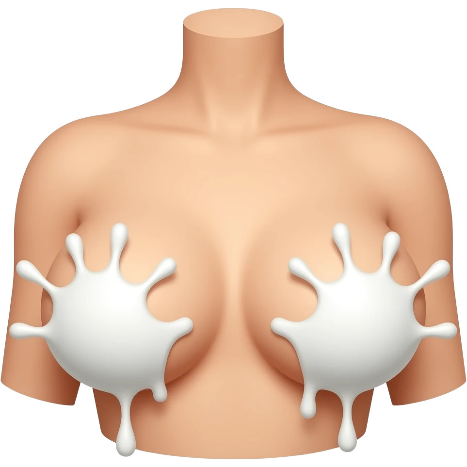 Just boobs naked witb milk coming out emoji