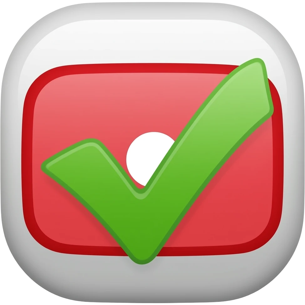 YouTube verify logo emoji