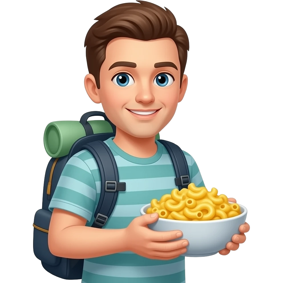 Backpackaroni and cheese emoji