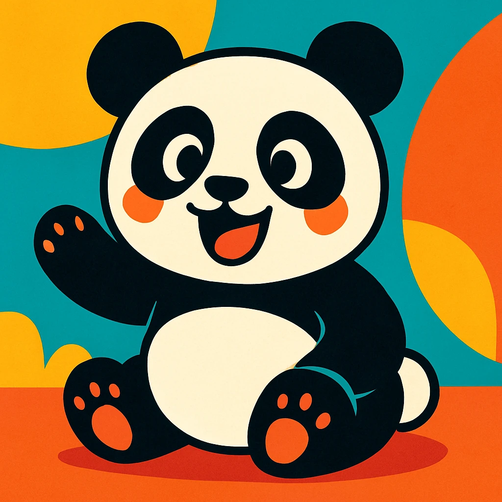 cartoon panda emoji