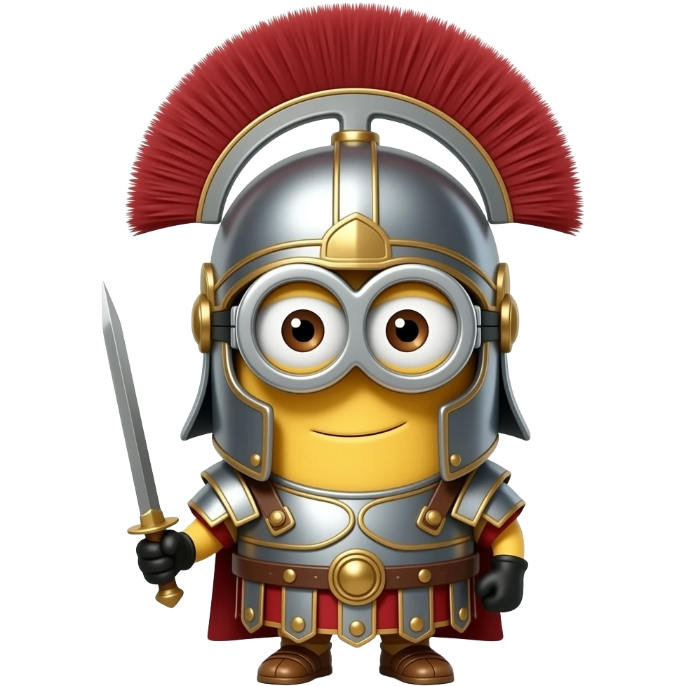 minion in roman armor emoji