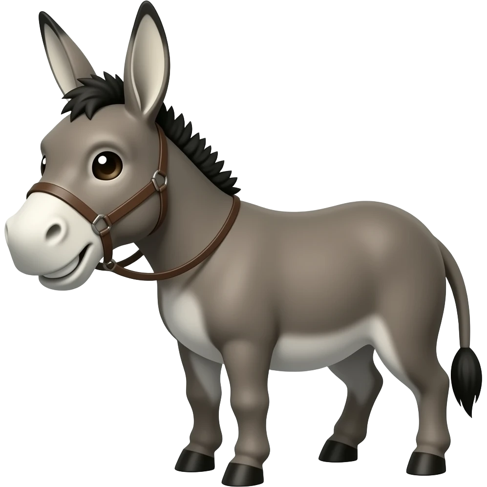donkey from Shrek as an Among Us characters body without Shrek emoji