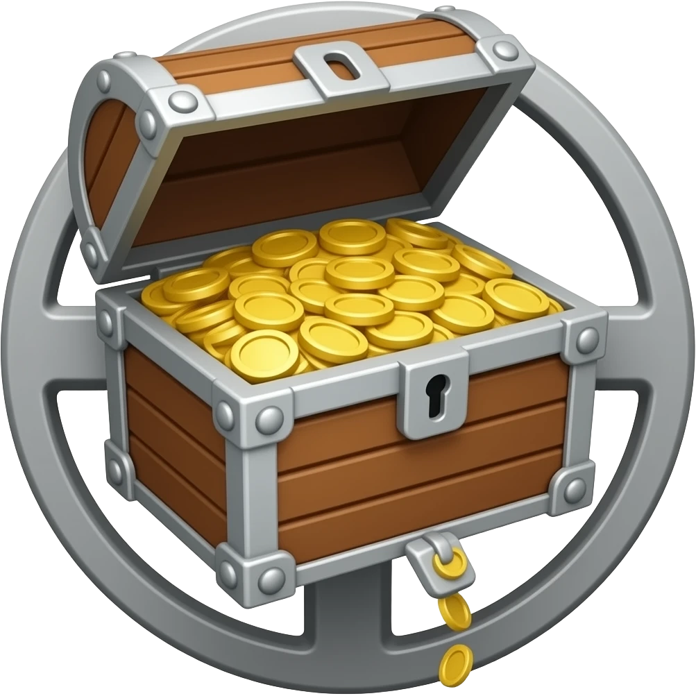 treasure Metal detector with a round bottom emoji