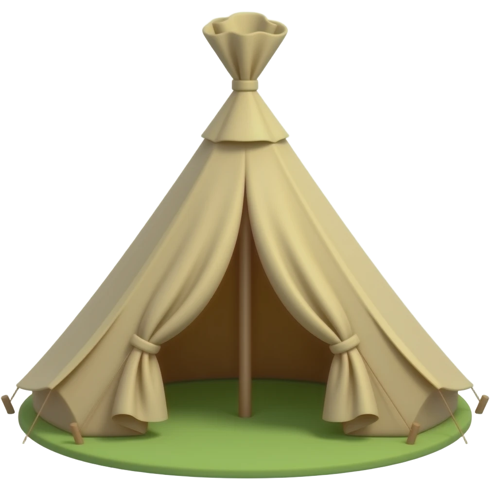 campamento carpa sin fondo emoji