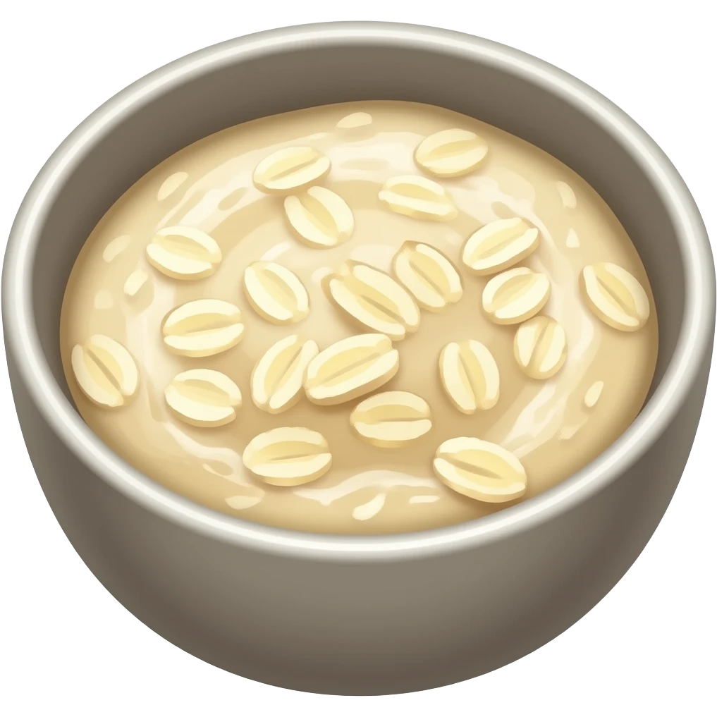 boul de avena estilo emoji de iphone en tonos beige emoji