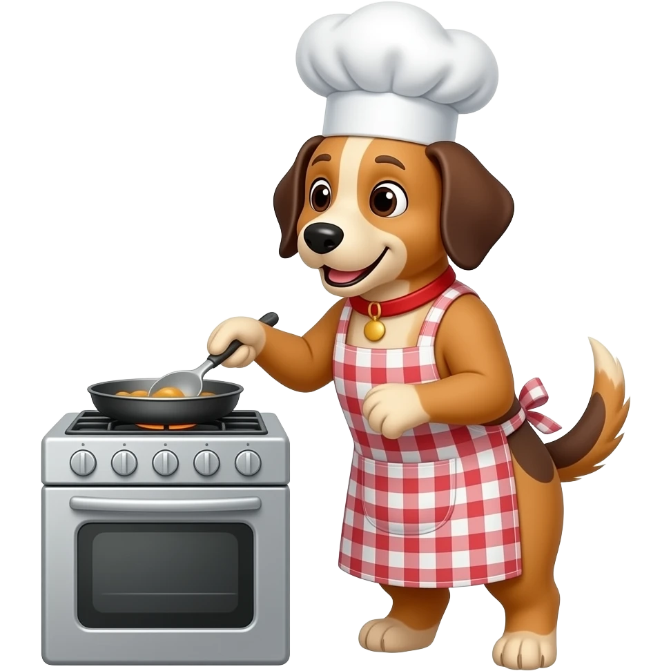 dog chef emoji