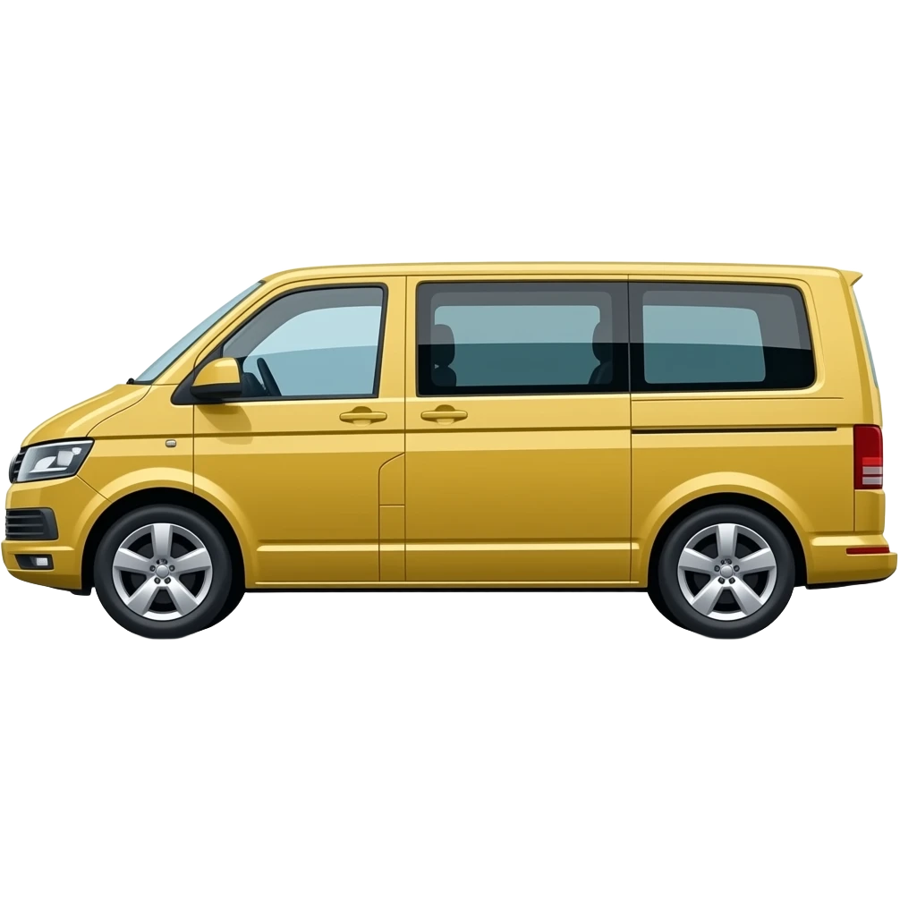 Yellow VW T6 side view emoji