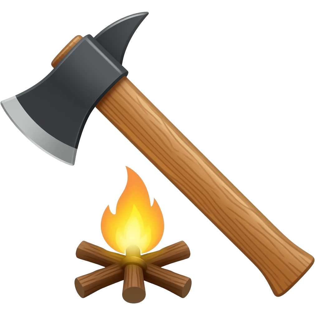 camping axe emoji