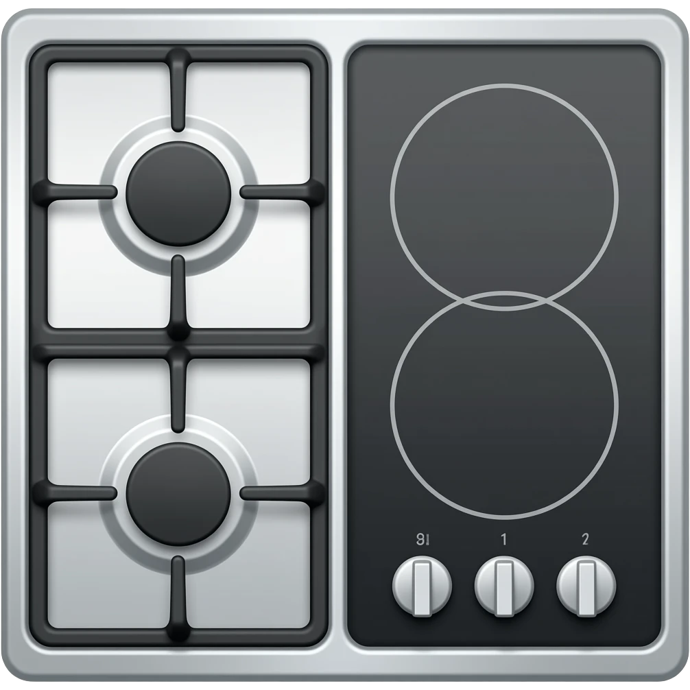cooktop gas and induction emoji