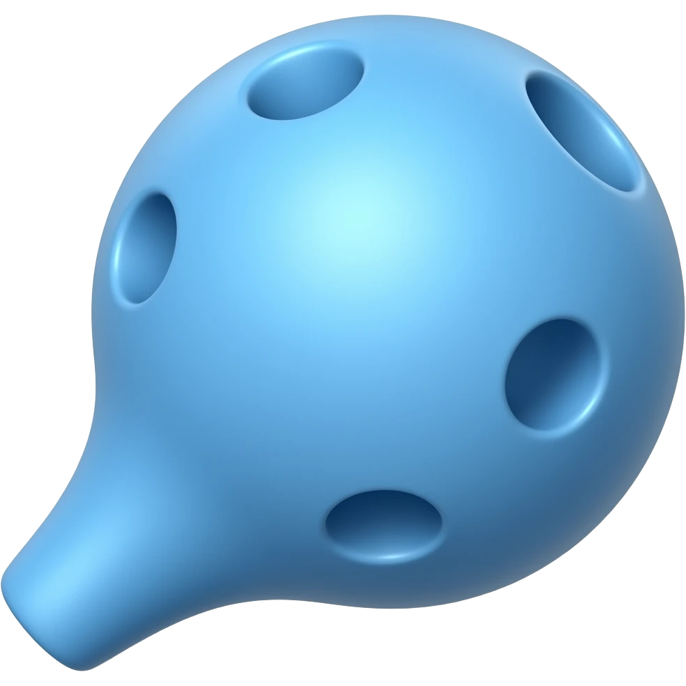 A blue Ocarina emoji