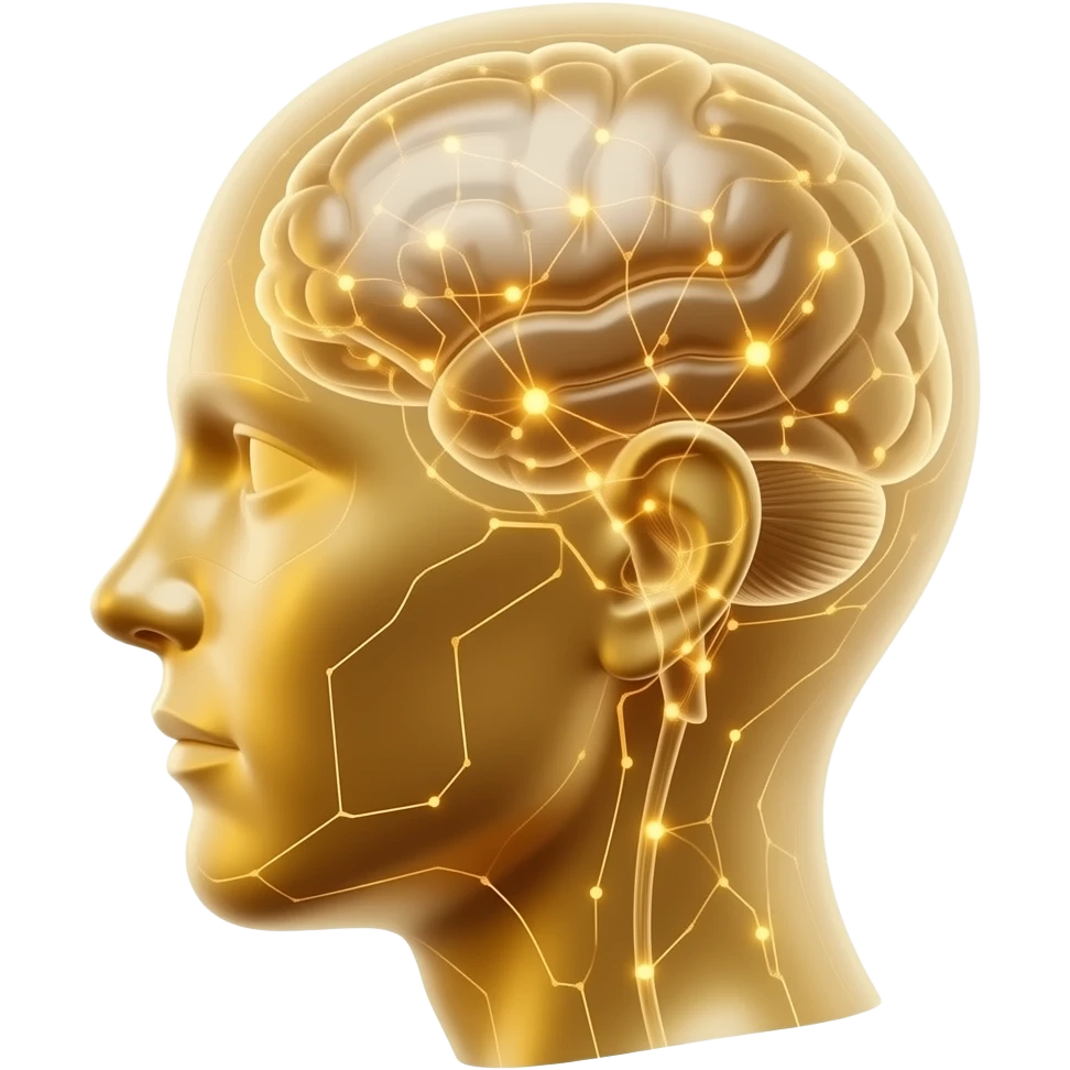 gold receiving-sensory-signals-glowing-neural-connections,-artistic-concept-of-perception,-futuristic,-soft-glow,-clean-aesthetic emoji