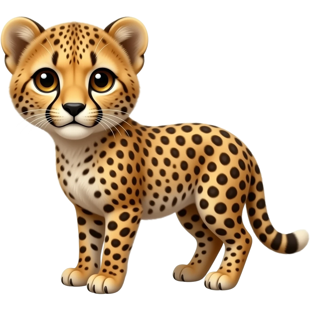 Cheetah cub emoji
