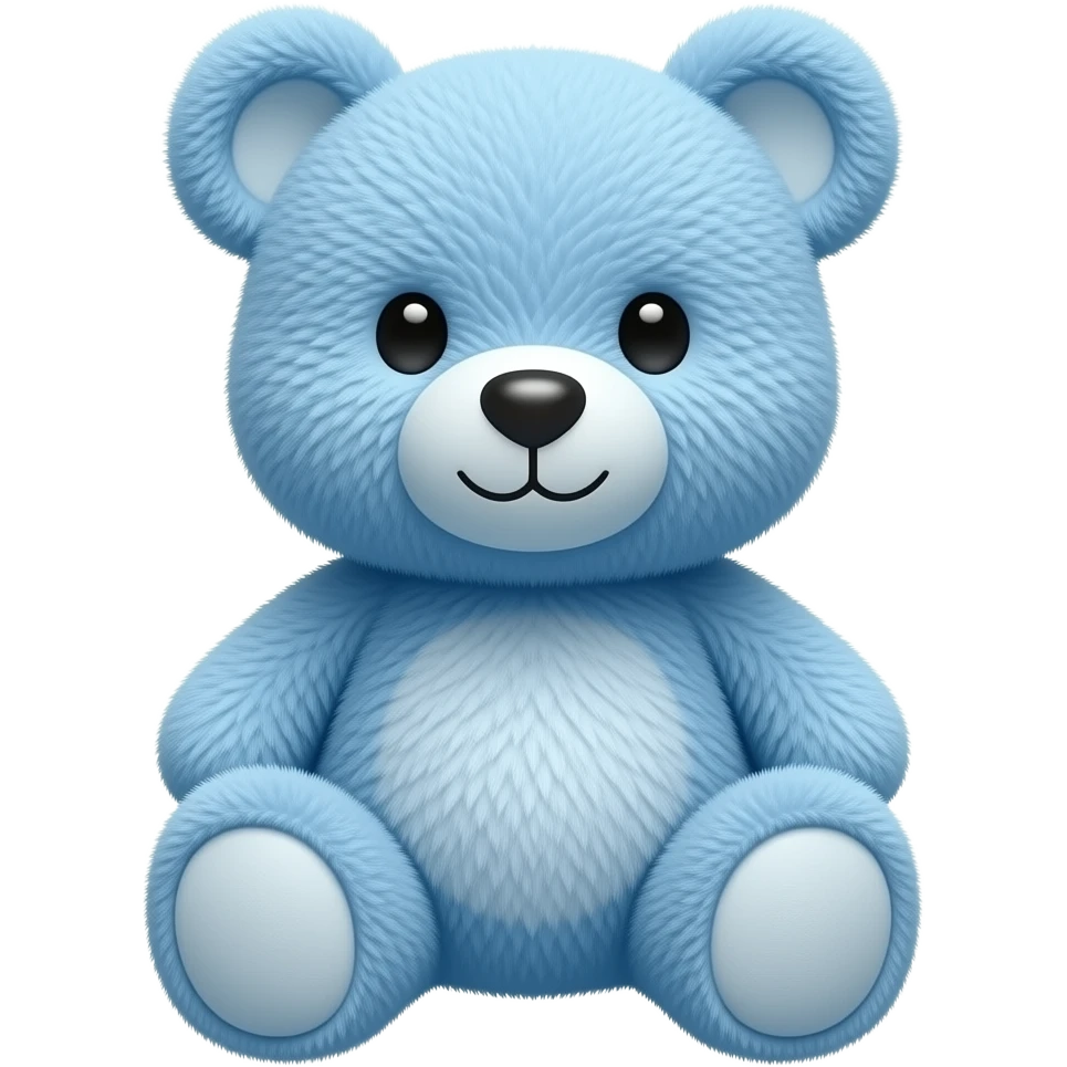 blue teddy bear emoji