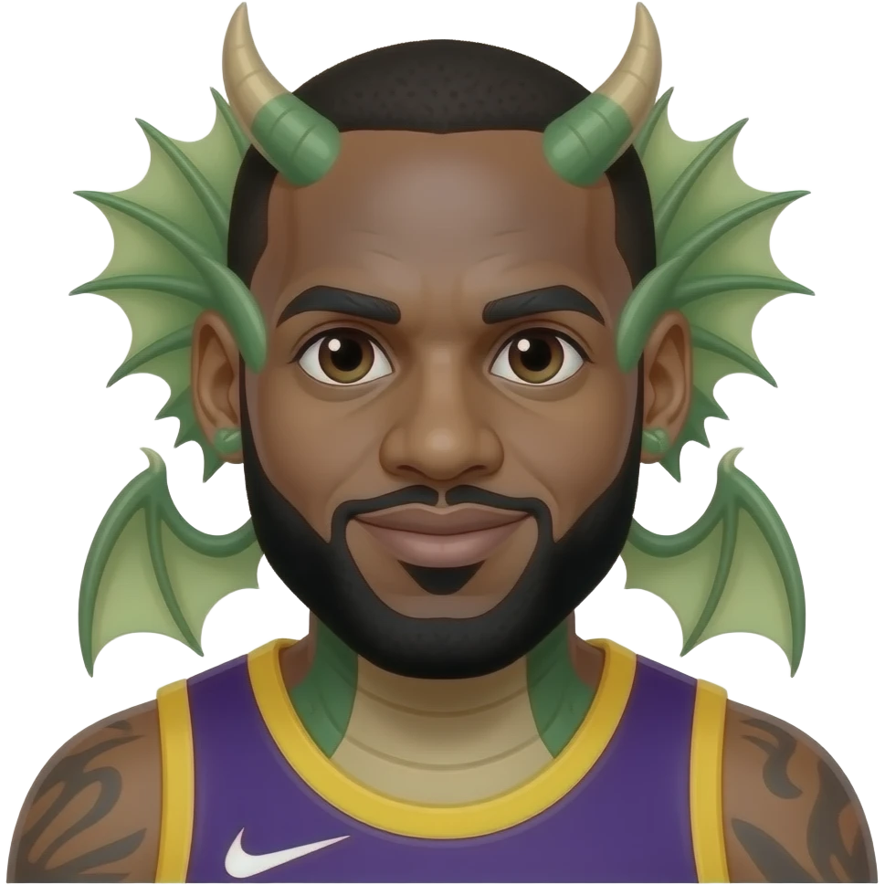 LeBron James dragon emoji