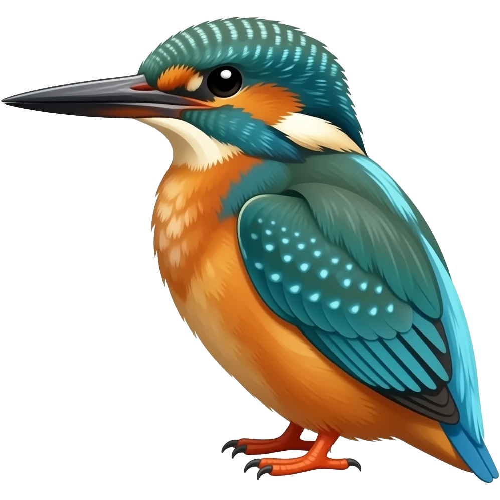 un Martin pêcheur (l'animal) emoji