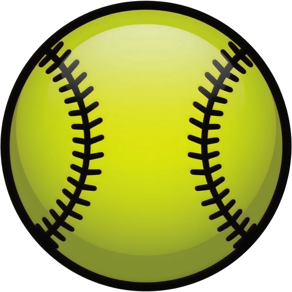 thick black outline, bright baseball emoji, thick black outline, simple cartoon emoji