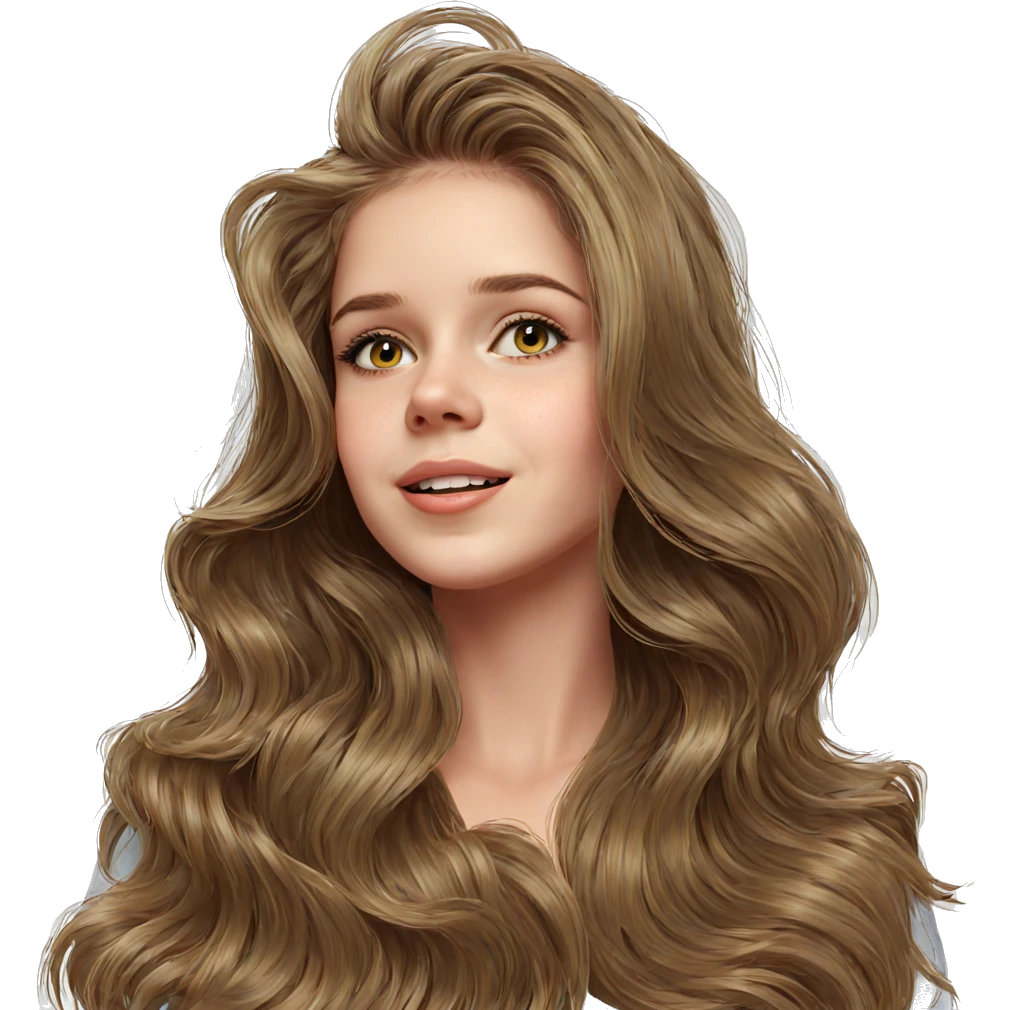 realistic portrait of girl emoji