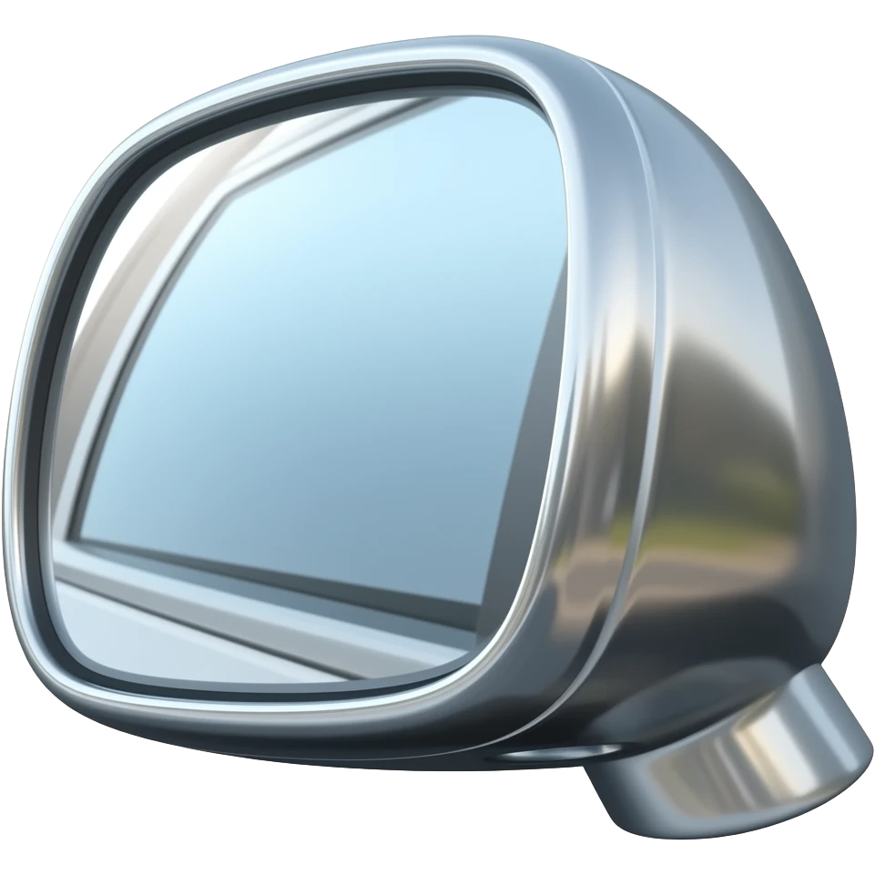 car mirror front view emoji