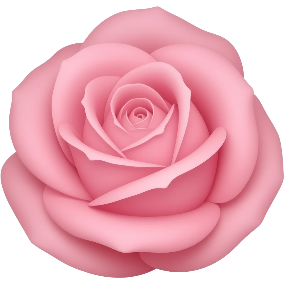 Pink rose emoji