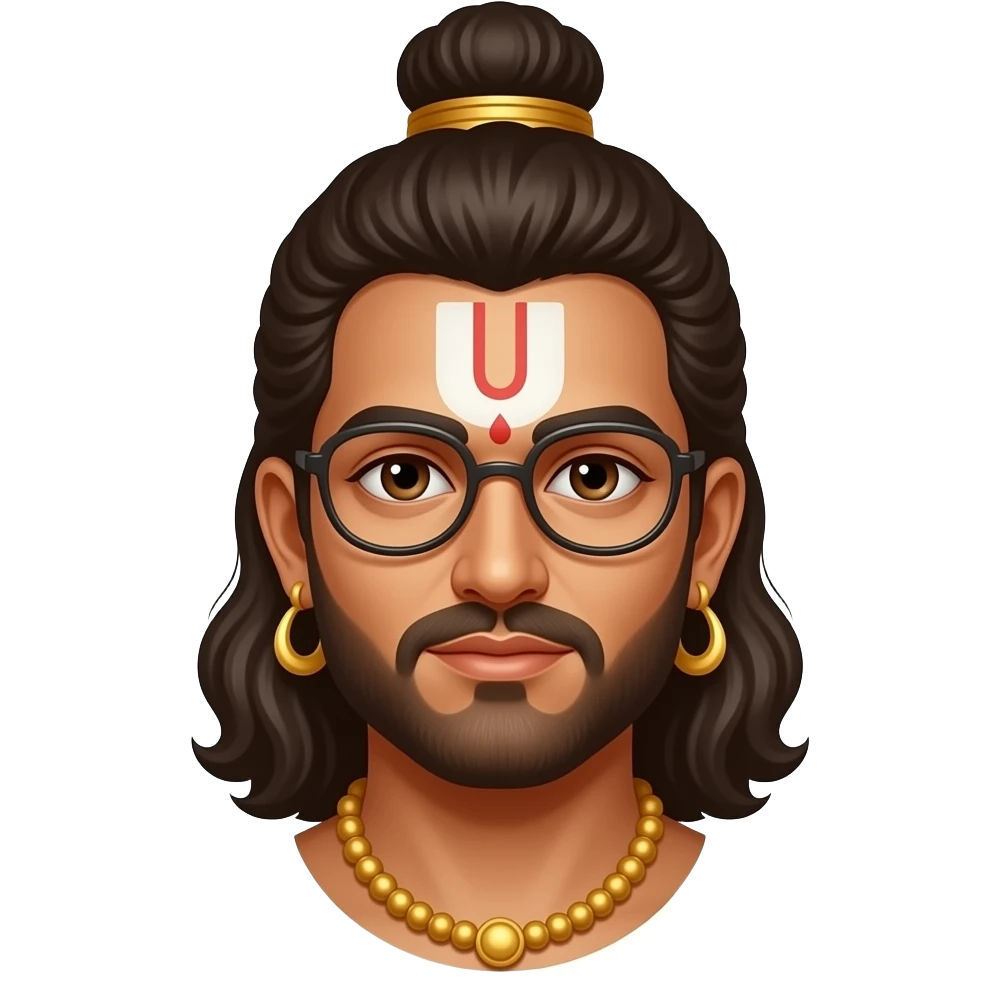 Lord Venkateswara v namam only emoji