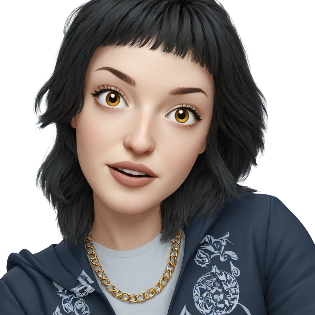 realistic portrait of girl emoji