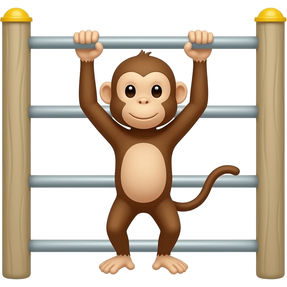 Emoji monkey bars playground emoji
