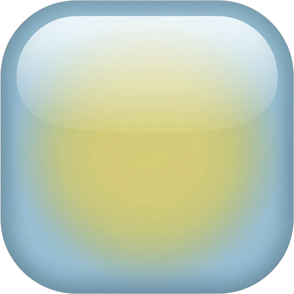 soft blue yellow square Glossy shine, transparent background inspired by barbie colour pallete emoji