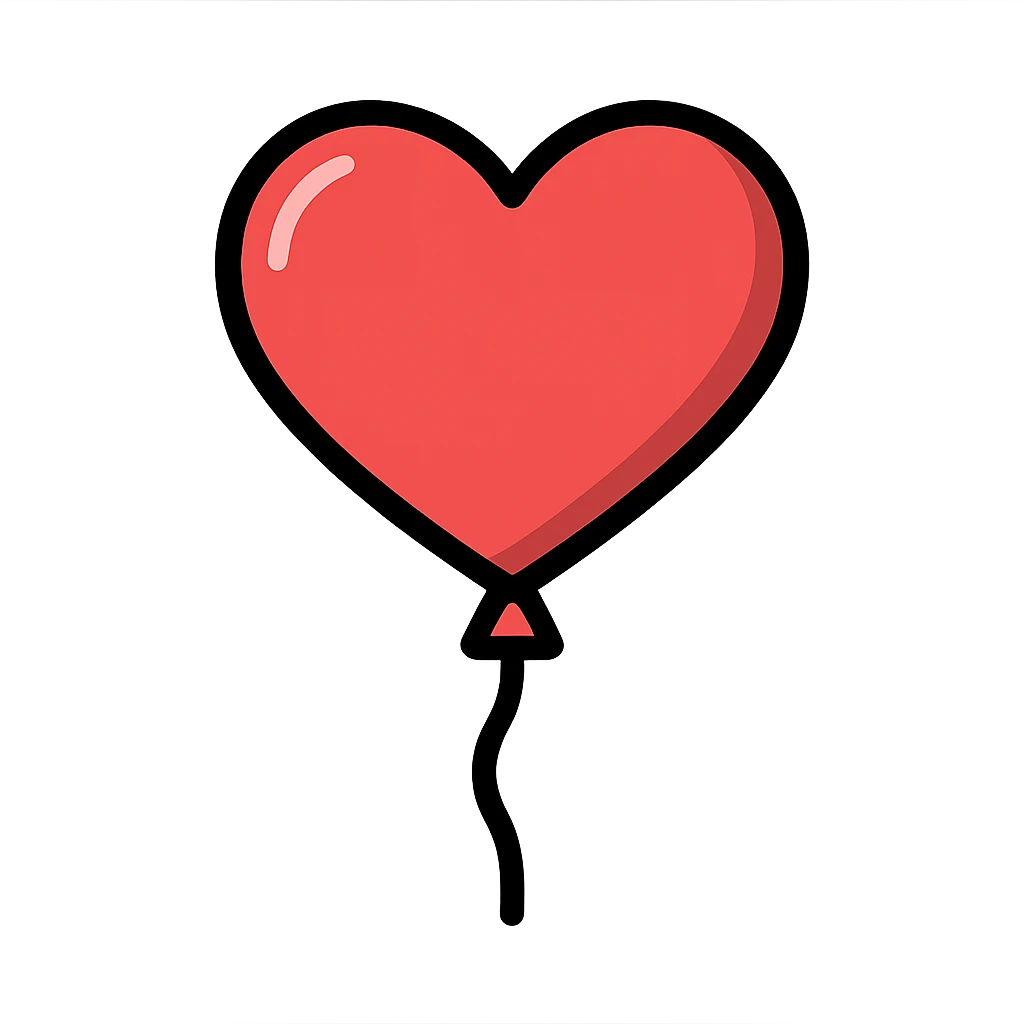 heart-shaped balloon emoji