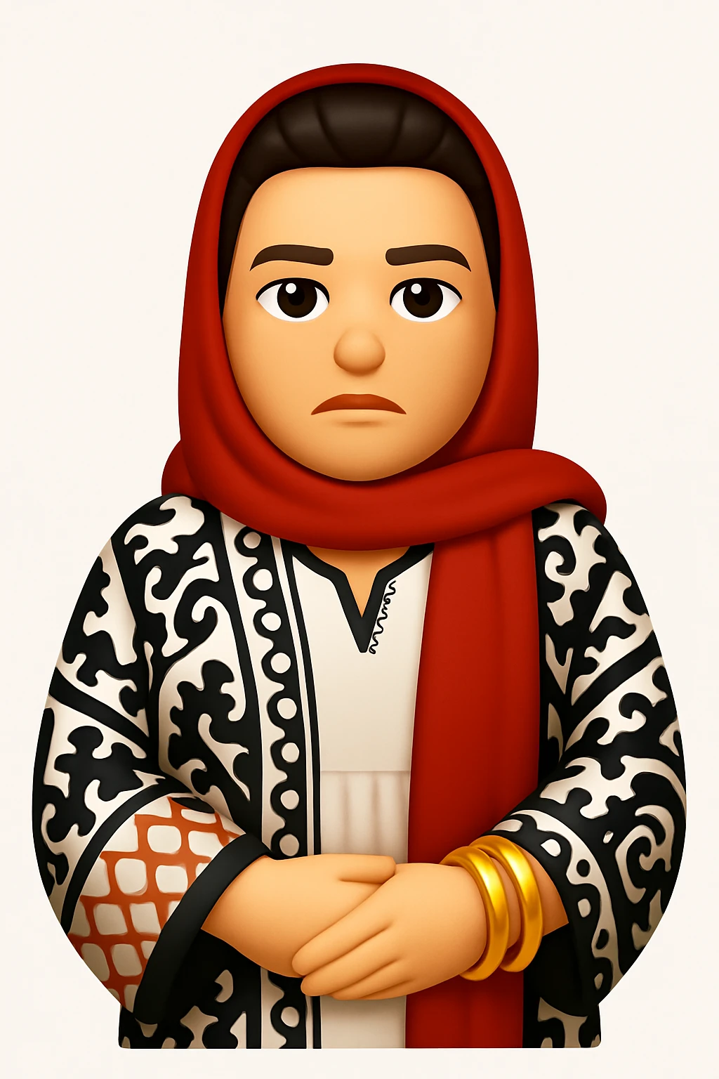 A 3D Apple-style emoji version of the uploaded image, preserving its colors, shapes, textures, and overall design, simplified into emoji form while keeping key details recognizable. Smooth glossy finish, soft shadows, high-quality render, minimal background emoji