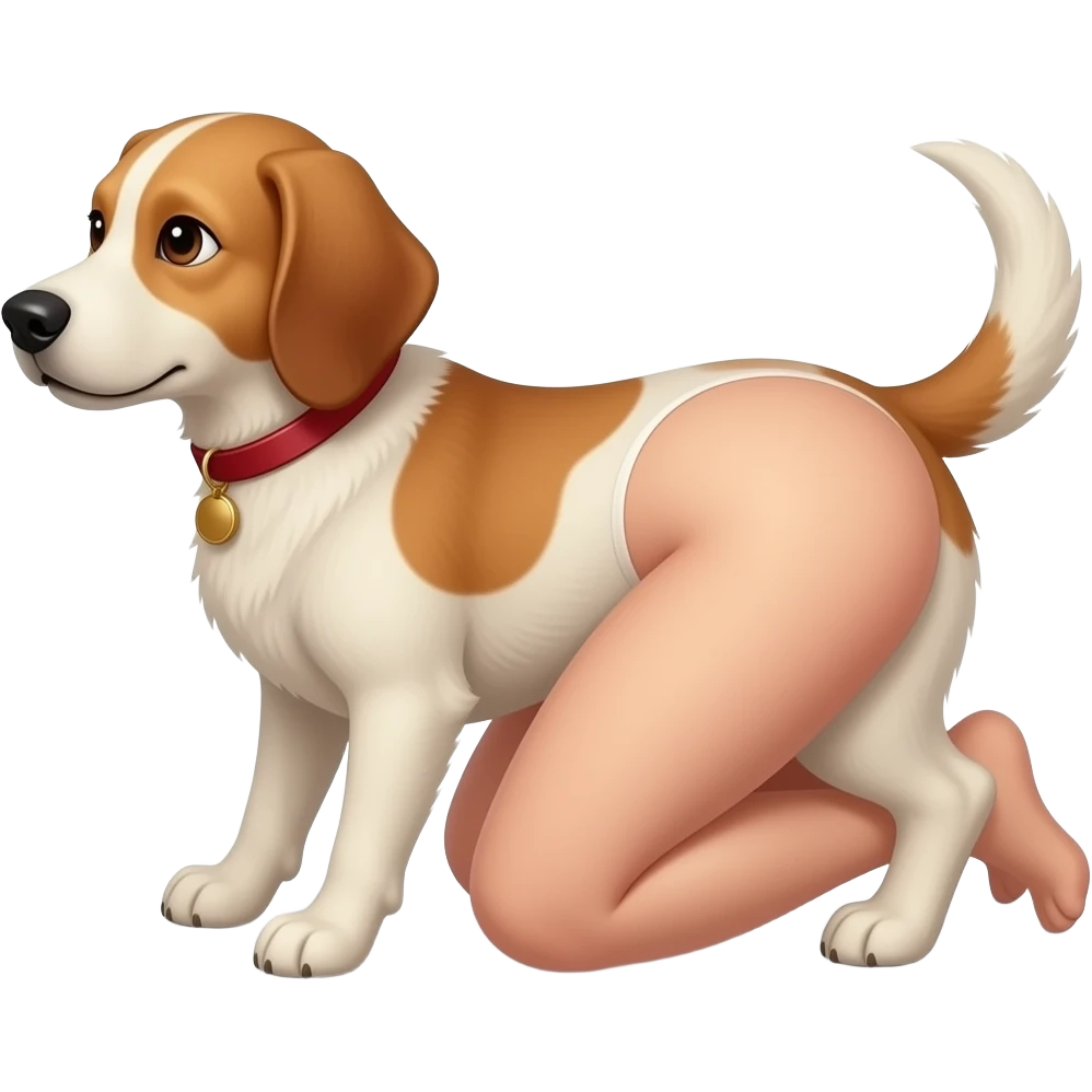 Femme nu en levrette emoji