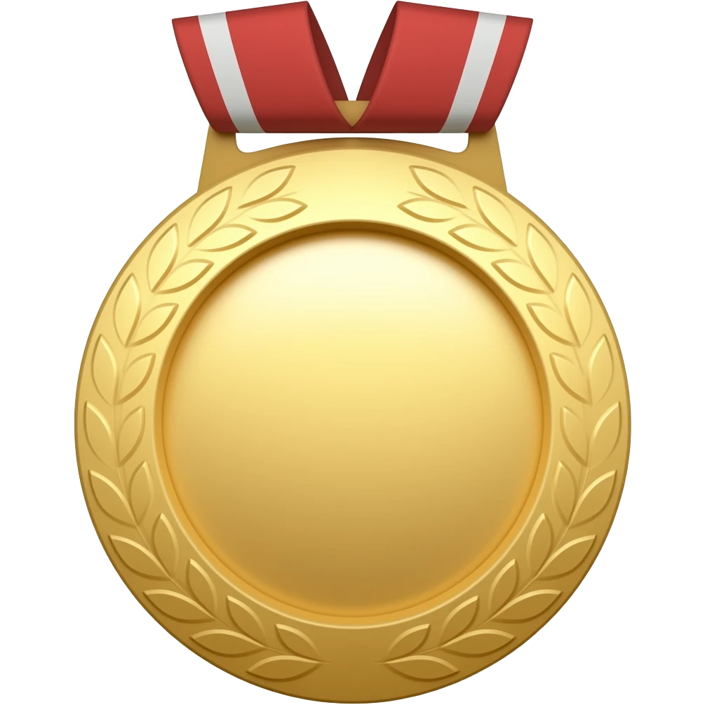 A MEDAL WITH AN EMPTY SPACE IN THE MIDDLE emoji