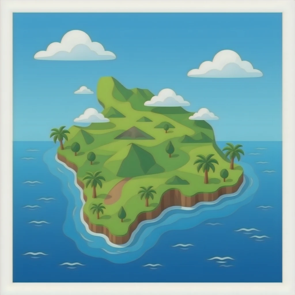 Hawaii island full view emoji