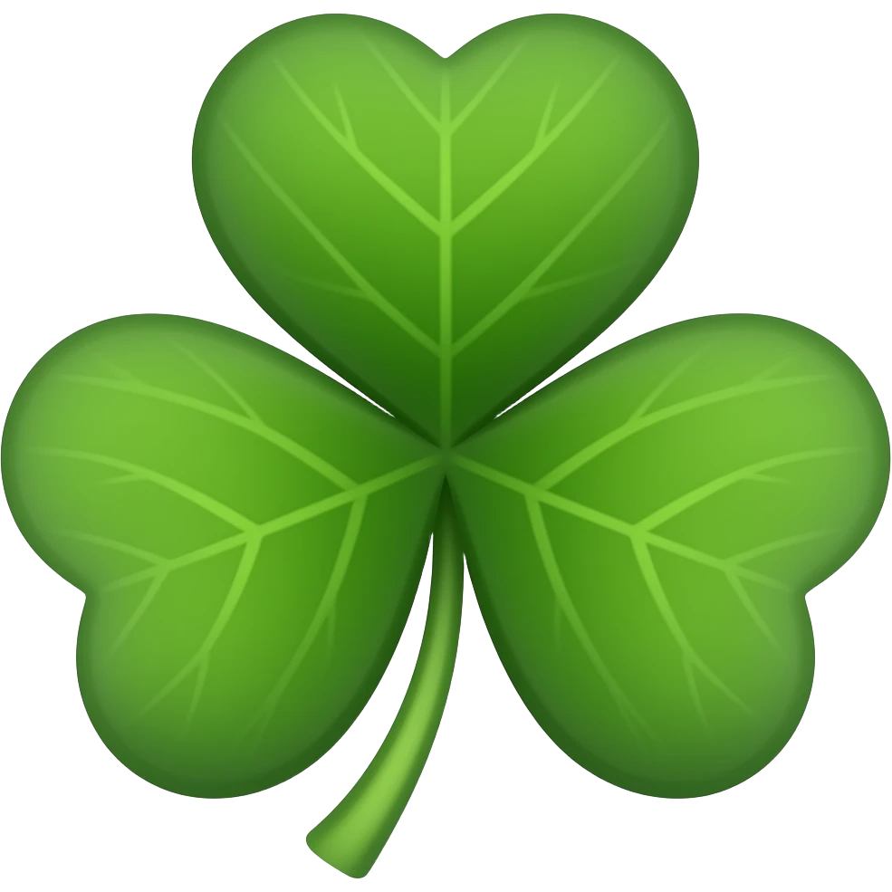 Five leaf clover emoji