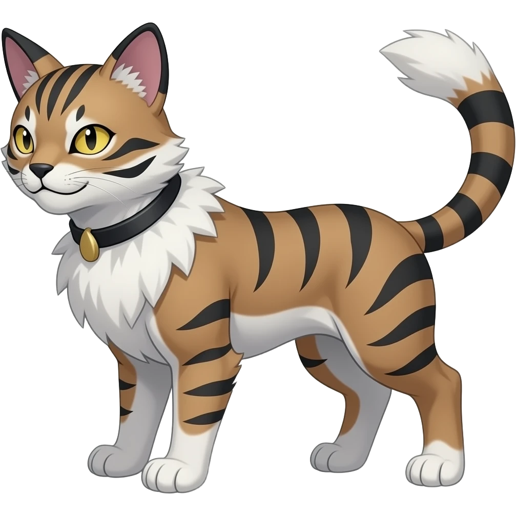 Manectric-Absol-Luxray-Bobcat-Fakémon-fusion-animal-creature, full body emoji