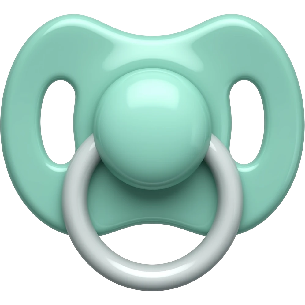 Mint pacifier emoji