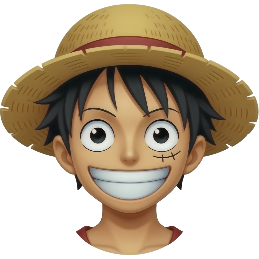 Chapeau de paille luffy emoji