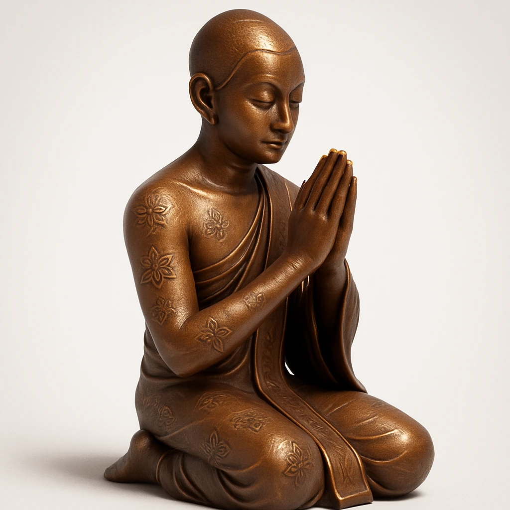 people praying in a Buddhist temple emoji