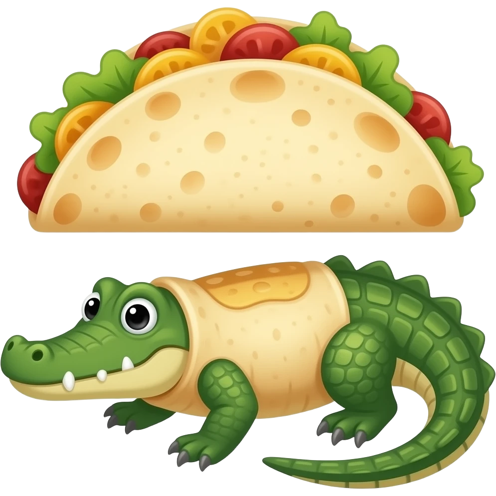 quesadilla  fused crocodile emoji