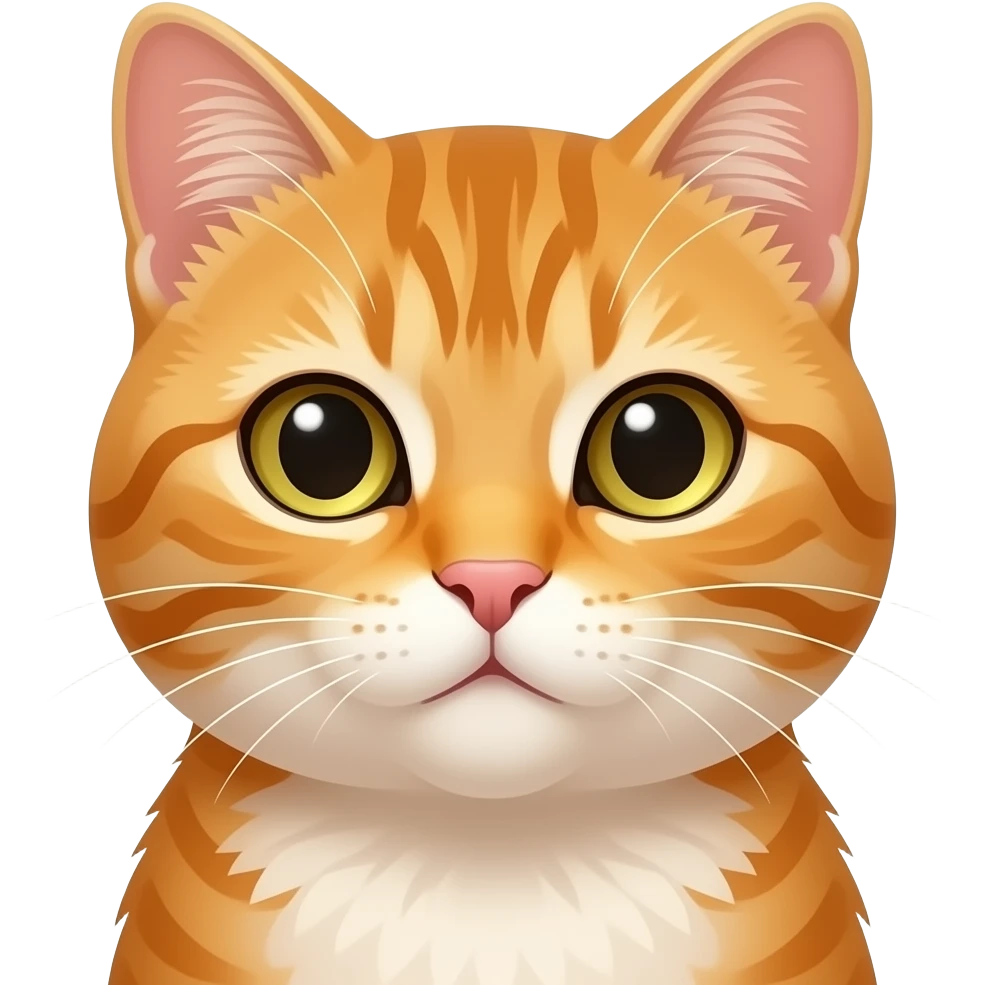 Orange emojicat emoji