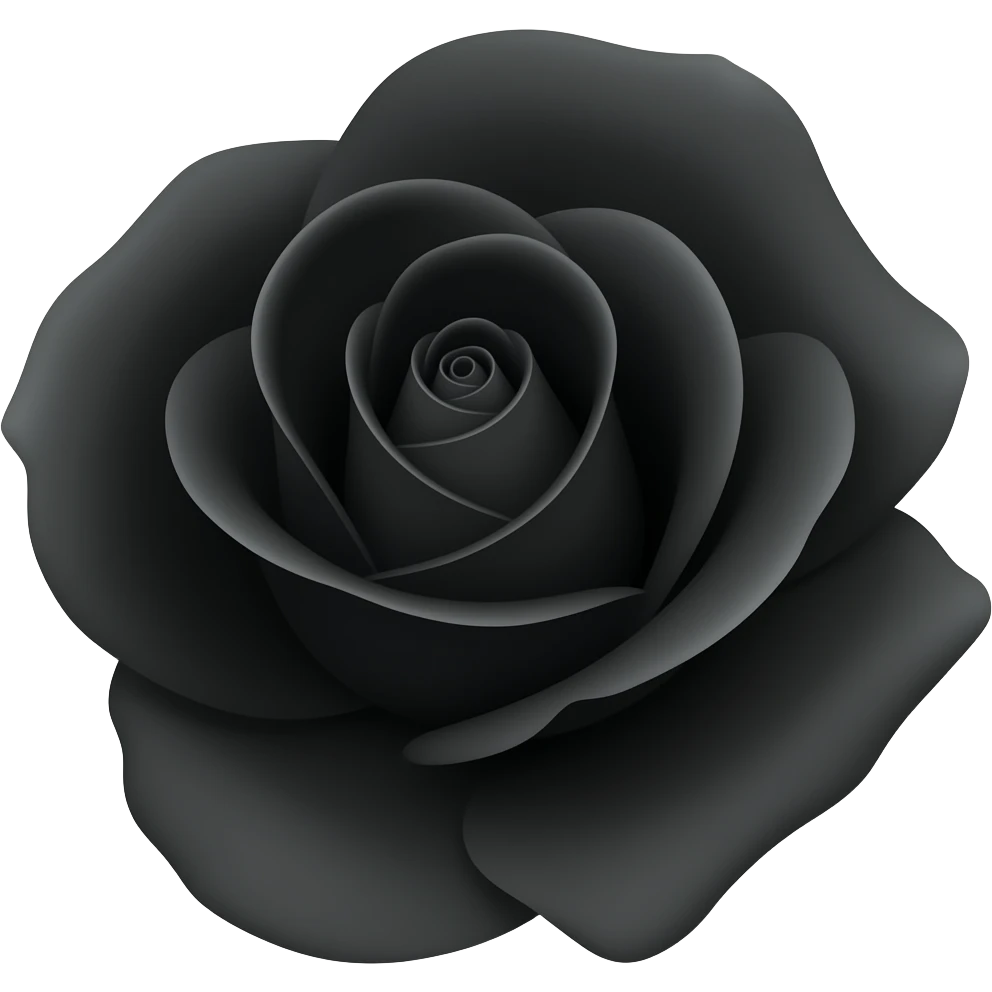 Create black rose emoji emoji