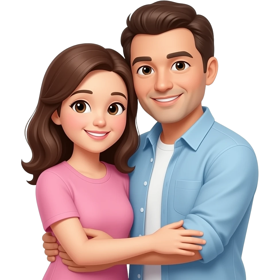 parents giving hug emoji