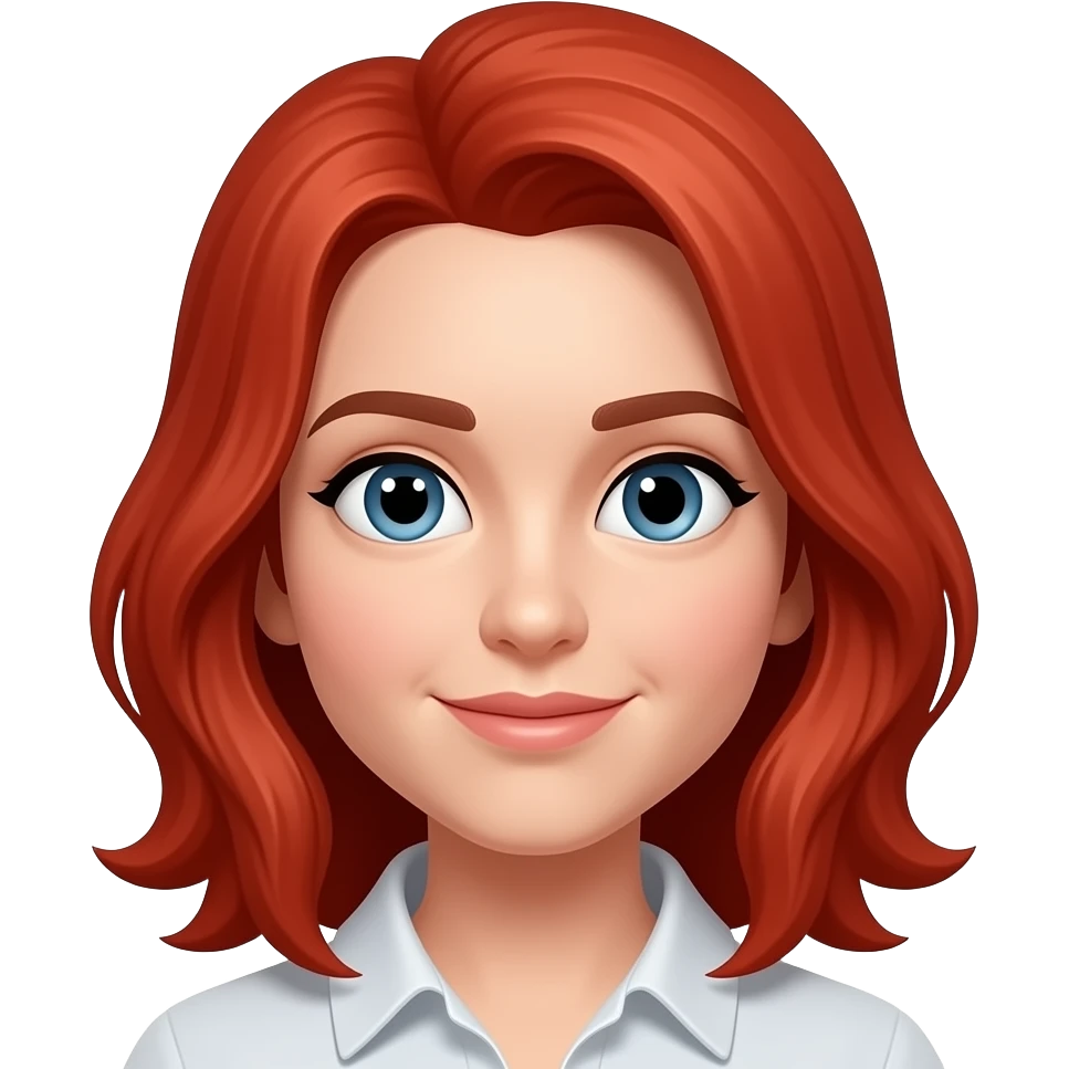 Make it with red hair emoji