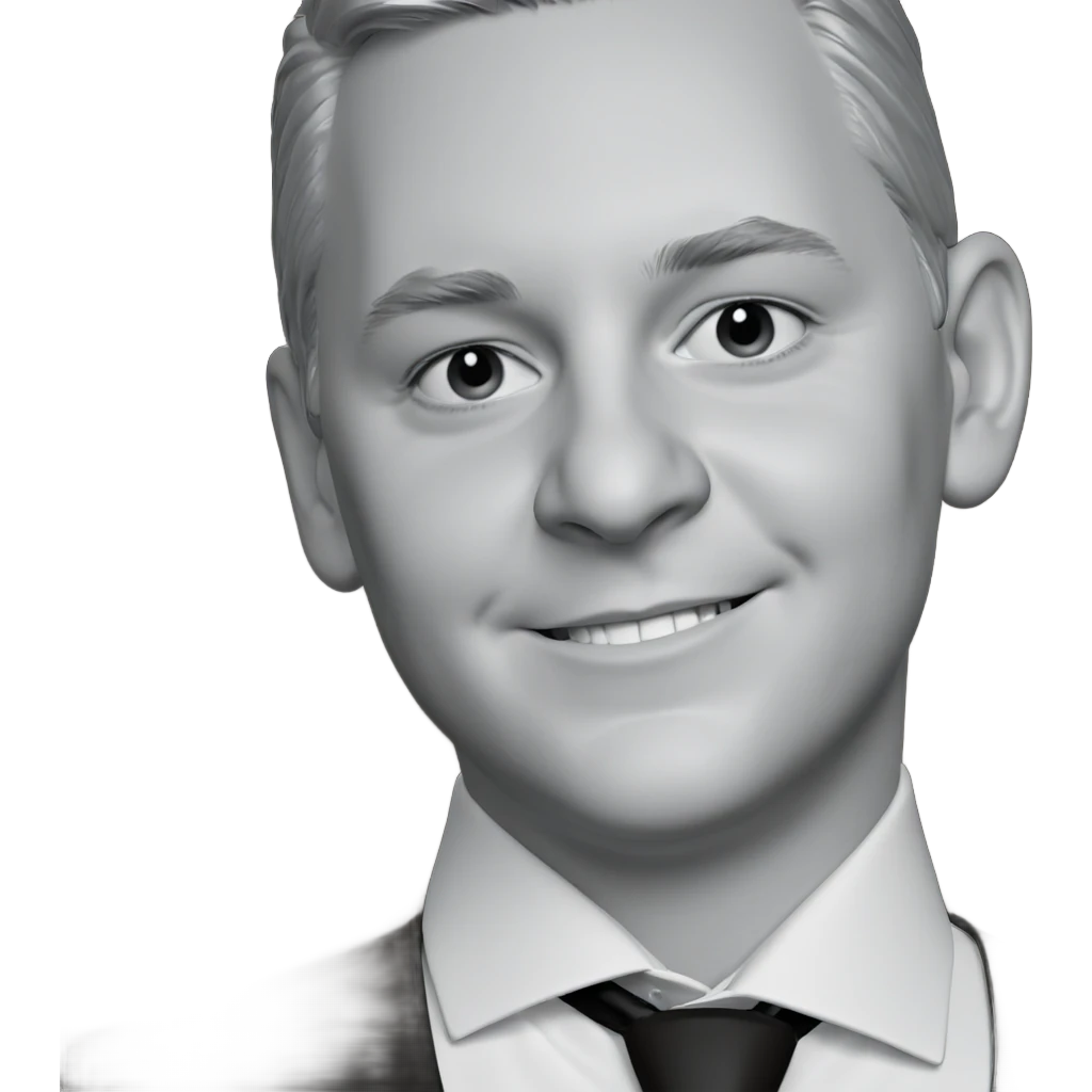 smiling boy in monochrome emoji