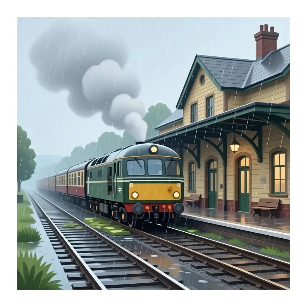 A train accident year: 1946 location: train station emoji