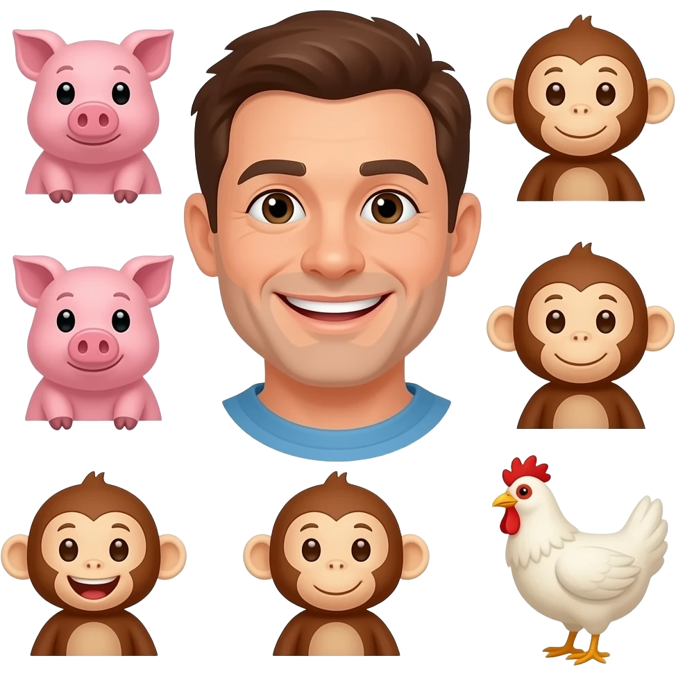 Dads happy 🐷🙈🐵🐵🙈🐽🐔🙈🙊🐒 emoji