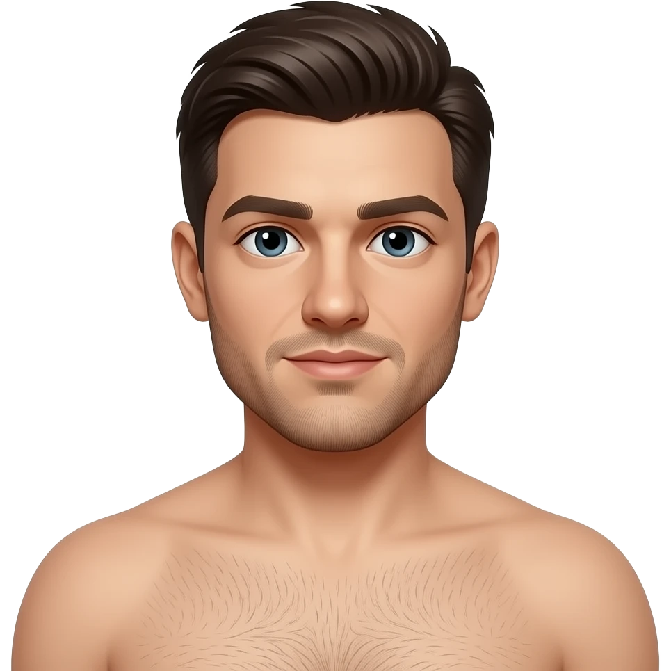 Un hombre desnudo emoji