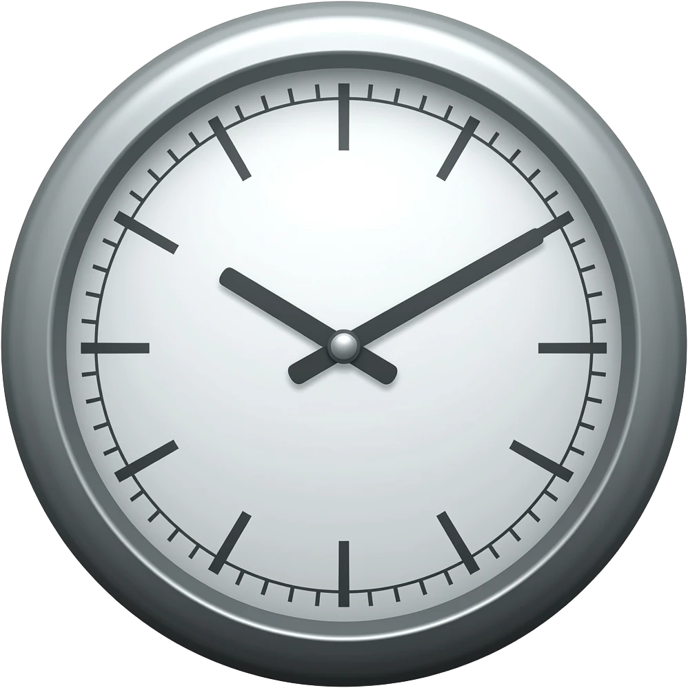 reloj de pared emoji