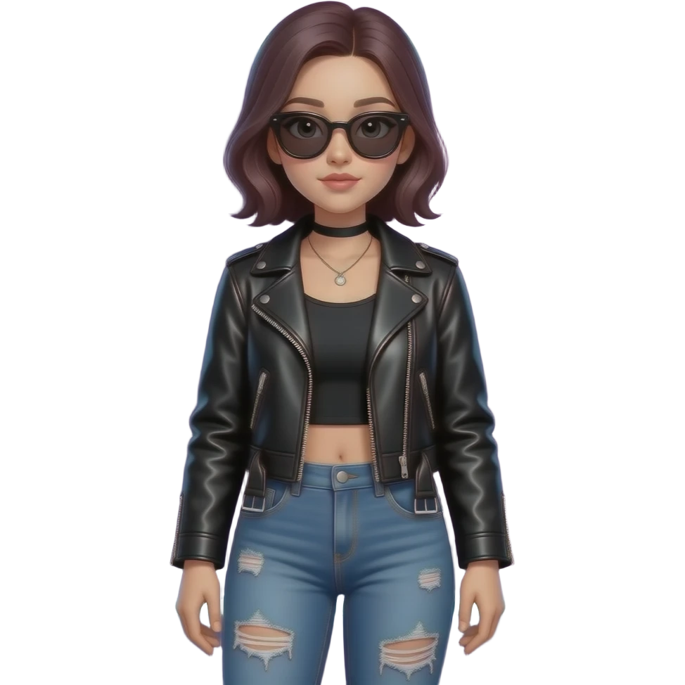 Cool girl aesthetic emoji