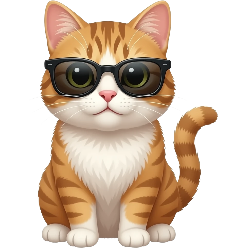 Cat wearing sunglasses emoji